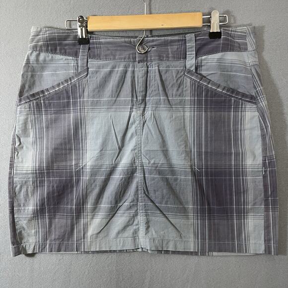Horny Toad Dresses & Skirts - Womens Size 10 Horny Toad Organic Cotton Sidekick Plaid Skirt Grey‎